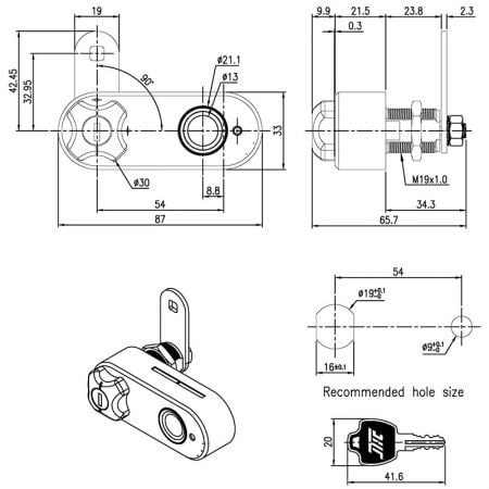 Locker Lock iT610F SPEC. 储物柜锁 iT610F 规格。