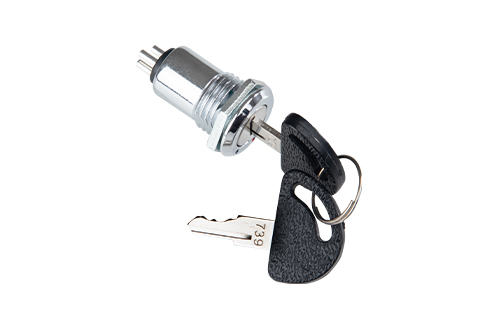16mm outer diameterKey Switch Lock (including single-sided milled teeth and rubberized copper key lock switch)