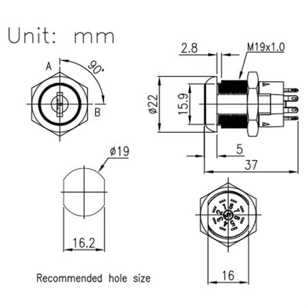 S2901 wave key specification.
