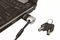 USB Port Anti-Theft Lock With Tubular Key And Cable
