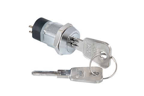 19mm outer diameter normally open or normally closed type Key Switch Lock (including round tube copper key lock switch)