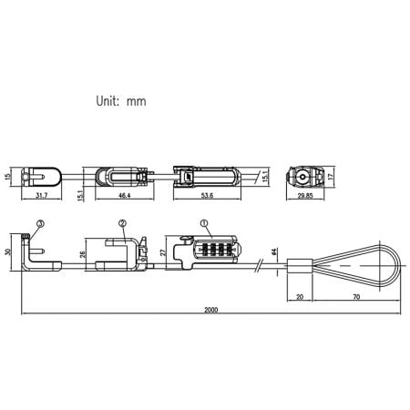 C9811 Computer Lock SPEC.