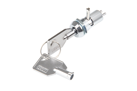 12mm outer diameter dual-function 4-row design Key Switch Lock (including iron rod with gear lever function)