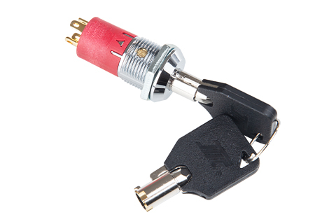 16mm outer diameter UL certified seismic design Key Switch Lock (copper key switch)