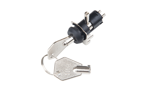 12mm outer diameter dual-function plastic material Key Switch Lock (including round tube key lock switch)