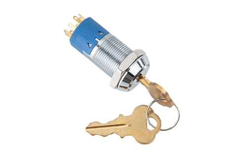 19mm outer diameter UL certified 11-row Chicago Key Switch Lock (including double-sided milled copper key switch)
