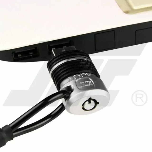 USB Port Anti-Theft Lock With Tubular Key And Cable