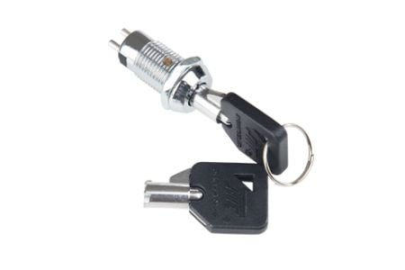 12mm Switch Lock With Tubular Key & Plastic Cover