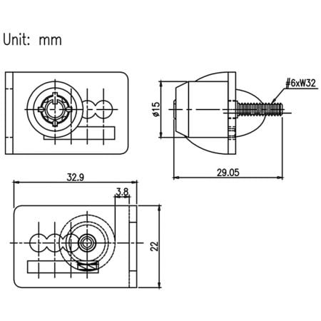 C917 Computer Case Lock SPEC.