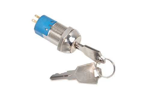 19mm outer diameter UL certified 5-row disc Key Switch Lock (including single-sided milled copper key lock switch)