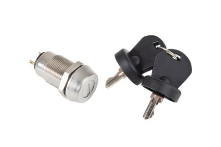 19mm IP54 Anti-Vibration Function Switch Lock With Flat Key
