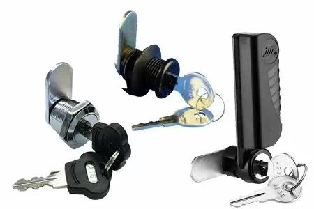 19mm outer diameter 5pin with round handle and single-sided milled copper key Glass Door Lock